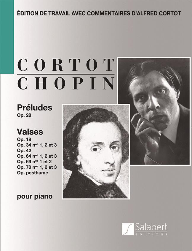 Préludes Op. 28 et Valses Op. 18 - 34 - 42 - 54 -  - Edition De Travail Avec Commentaires D'Alfred Cortot - Partition - pro klavír